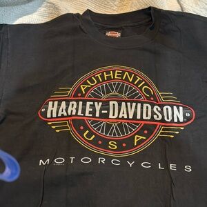 Black Harley Davidson short sleeved tee
